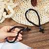 2Pcs Waxed Cord Charm Bracelets BJEW-DC0001-24-3