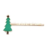 Christmas Theme Alloy Enamel Hair Bobby Pin AJEW-A056-04A-2