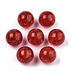Transparent Crackle Acrylic Round Beads Strands X-CCG-R002-12mm-02-2
