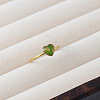 Adjustable 304 Stainless Steel & Resin & Dried Flower Cuff Open Rings FS-WGEFF9F-04-1