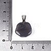 Natural Grey Agate Carved Pendants G-Q608-01B-3