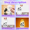 PVC Lamp Film for DIY Colorful Light Hanging Lamp Frosted Glass Jar DIY-WH0408-012-4