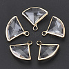 Transparent Glass Pendants GLAA-N038-12A-1