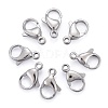 Tarnish Resistant 304 Stainless Steel Lobster Claw Clasps X-STAS-AB13-1