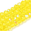 Electroplate Glass Beads Strands EGLA-A034-T8mm-L28-1