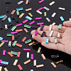 240Pcs 12 Colors Flat Back Glass Rhinestone Cabochons GLAA-GA0002-15-3