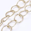Aluminum Textured Cable Chain Bracelets & Necklaces Jewelry Sets SJEW-JS01094-03-2