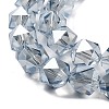 Electroplate Glass Beads Strands EGLA-P057-01A-PL03-3