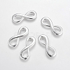 Silver Color Plated Alloy Infinity Links connectors X-TIBE-I009-S-2