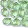 Transparent Spray Painted Glass Beads GLAA-T017-01-A01-1
