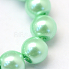 Baking Paint Pearlized Glass Pearl Round Bead Strands HY-Q330-8mm-63-3