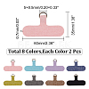 16Pcs 8 Colors Plastic Cell Phone Lanyard Tether FIND-GL0001-32-2