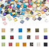 Beadthoven 190Pcs 19 Colors Diy Glass Cabochons GGLA-BT0001-02-1