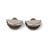 Non-Tarnish 304 Stainless Steel Ribbon Crimp Ends STAS-C080-05A-P-1