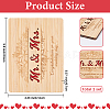 Wedding Bamboo Greeting Card AJEW-WH20060-11C-2