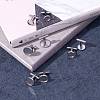 8Pcs 4 Styles 304 Stainless Steel Cuff Buttons STAS-SZ0001-63-4