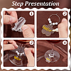 24Pcs Flower Acrylic Wine Glass Charms HJEW-BC00037-4
