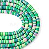 Handmade Polymer Clay Beads Strands CLAY-R089-6mm-T02B-36-5