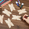 Rubber Wood Carved Onlay Applique AJEW-WH0794-72-3