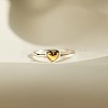 Heart 925 Sterling Silver Finger Rings for Women FS-WG1734C-04-3