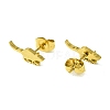 Cute Little Animal Theme 304 Stainless Steel Stud Earrings LS-EJEW-B041-03I-G-2