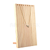Wooden Necklace Jewelry Necklace Holder BDIS-WH0002-04-5