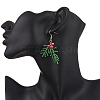 Stainless Steel Glass Dangle Earrings EJEW-MZ00573-3
