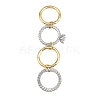 Brass Micro Pave Cubic Zirconia Plain Band Finger Rings for Women RJEW-P160-01F-G01-5
