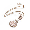 Shell Tiered Necklaces NJEW-JN02387-2