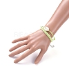 Waxed Cotton Cord Bracelets Sets BJEW-JB05139-03-5