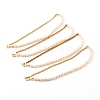 Brass Enamel Curb Chain Necklaces NJEW-JN03482-1