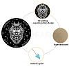 CREATCABIN 1Pc Chakra Gemstones Dowsing Pendulum Pendants FIND-CN0001-15B-3