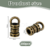 200Pcs Tibetan Style Zinc Alloy Cord End FIND-PH0028-31AB-2