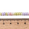 Cracked Opaque Glass Beads Strand GLAA-D306-A09-4