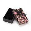 Flower Pattern Cardboard Jewelry Packaging Box X1-CBOX-L007-003A-2