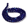 Opaque Solid Color Imitation Jade Glass Beads Strands GLAA-F029-P4mm-D10-2