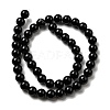 Natural Black Obsidian Beads Strands LS-G-L632-A01-8mm-3