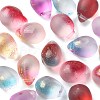 20Pcs 5 Colors Two Tone Transparent Spray Painted Glass Charms GLAA-YW0001-92-1