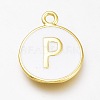 Brass Enamel Pendants KK-H103-01P-G-1