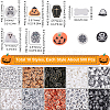 115g 10 Styles Halloween Theme Handmade Polymer Clay Cabochons CLAY-SC0002-02-2