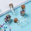 Glass Wishing Bottle Bead Containers X-CON-Q012-5