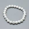 Synthetic Turquoise Jasper Bead Stretch Bracelets BJEW-K212-B-009-2