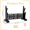 2-Tier MDF Wall Mounted Sword Katana Holder Stands ODIS-WH0030-269A-3