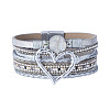 Imitation Leather Multi-Starnd Bracelets BOHO-PW0001-039M-3