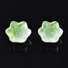 Transparent Two Tone Spray Painted Glass Beads GLAA-Q089-002B-010-3