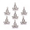 Tibetan Style Alloy Pendants X-TIBEP-A36593-AS-RS-1