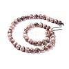 Natural Wood Beads Strands X-WOOD-F008-06-C-2