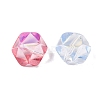 Electroplate Transparent Glass Beads EGLA-Q140-01-A01-2