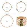 4Pcs 4 Styles Beechwood Round Embroidery Hoops DIY-AR0004-91-1