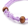 Adjustable Braided Nylon Cord Macrame Pouch Bracelet Making AJEW-JB01133-3